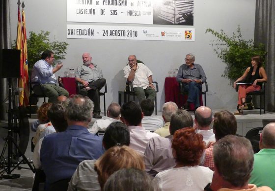 Pampliega y otros destacados periodistas y políticos convierten a Castejón de Sos en el "centro de la noticia"