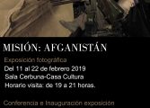 Exposición fotográfica “Misión: Afganistán" en la Casa de la Cultura de Monzón