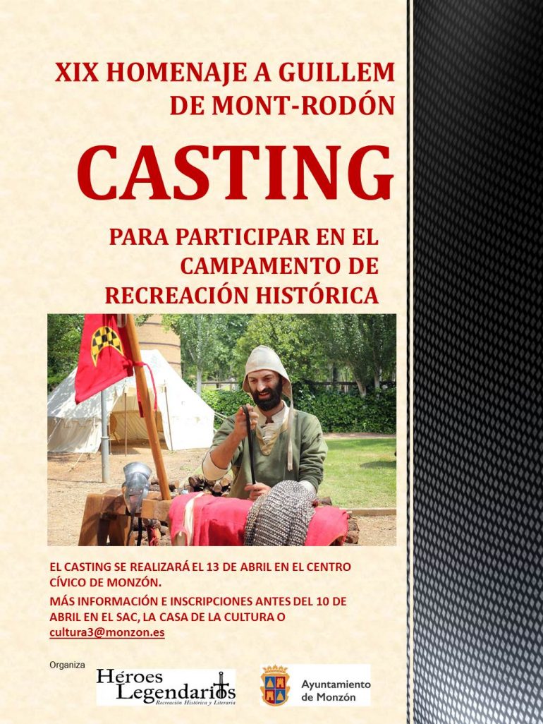 Casting para seleccionar a los figurantes del campamento medieval de Mont-rodón
