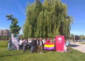 Encuentro de las candidaturas Cambiar de la provincia para arropar a Daniel Isábal, cabeza de lista por IU a las Cortes de Aragón