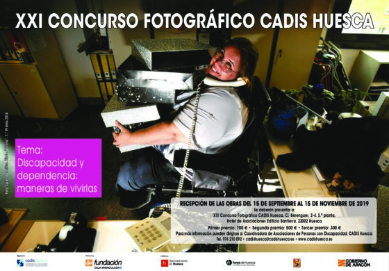 CADIS Huesca convoca su concurso fotográfico con el lema 'Discapacidad y dependencia: maneras de vivirlas'
