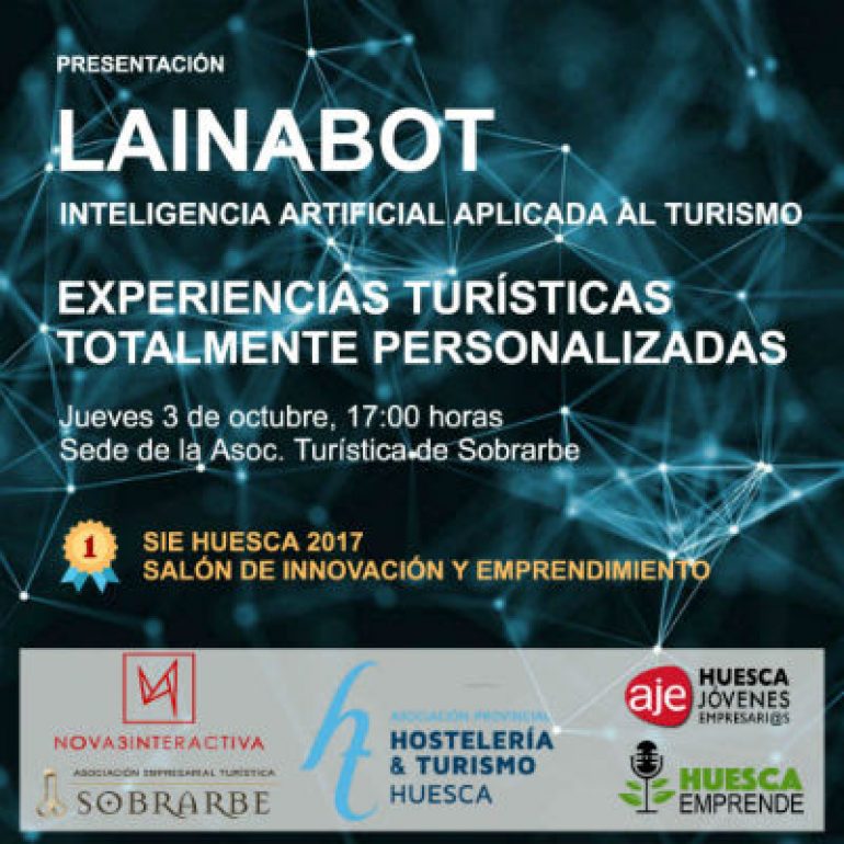 Presentación en Aínsa de LainaBOT, Inteligencia Artificial Aplicada al Turismo