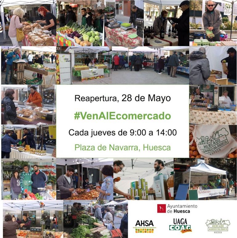 VUELVE EL MERCADO AGROECOLÓGICO DE HUESCA