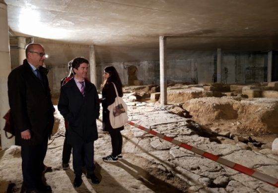El Gobierno de Aragón inicia el proceso para declarar los restos romanos del Círculo Católico de Huesca como Bien de Interés Cultural