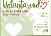 Día del Voluntariado: Si tú no estás aquí, lo celebraremos unidos en la distancia
