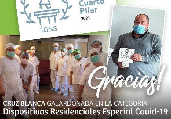 Cruz Blanca Aragón premiada en los IV Premios Cuarto Pilar