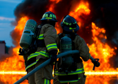 Incendio de camión con tuberías de PVC en Ballobar