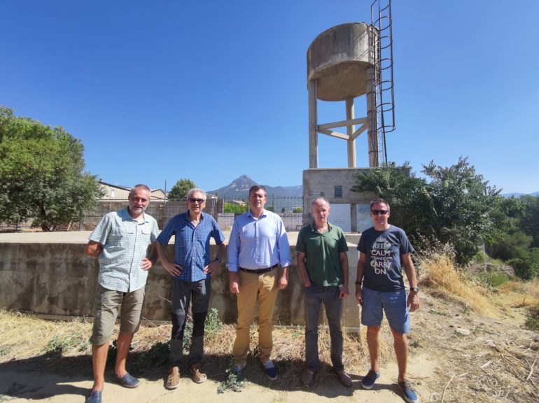 El Presidente de CHA, Joaquín Palacín, visita la localidad de Lierta en la comarca de la Hoya de Huesca/Plana de Uesca