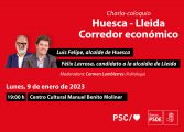 Huesca y Lleida analizan las oportunidades de colaboración y cooperación económica entre ambas capitales