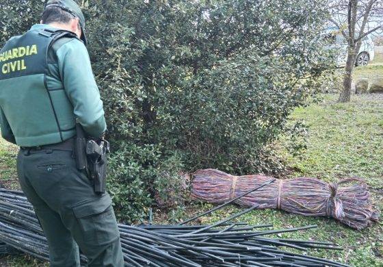 Detenido por robar cable de cobre en el término municipal de Lupiñén-Ortilla